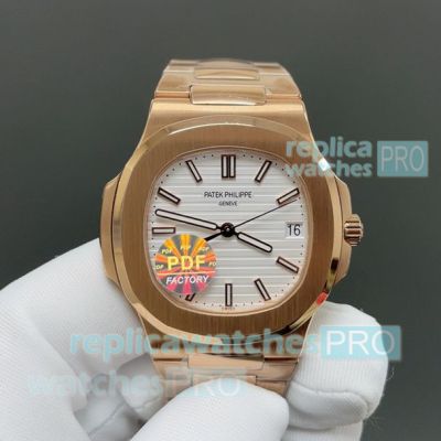 PDF Factory Swiss Replica Patek Philippe Nautilus 5711 Rose Gold Watch 40mm 